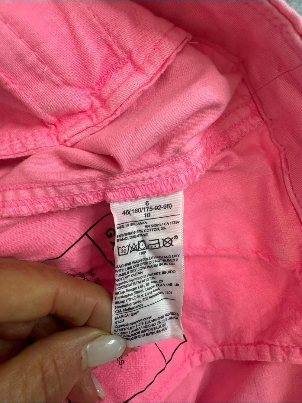 Gap Women Barbie Pink Cotton Chino Preppy Shorts Size 6